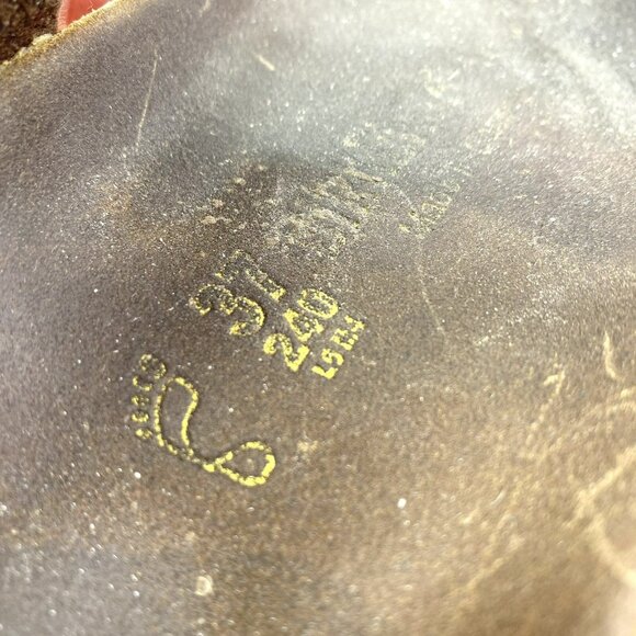 Birkenstock Sandals Size 37 US 6 Betula Gizeh Slip On Shoes Leather Brown - Picture 7 of 7